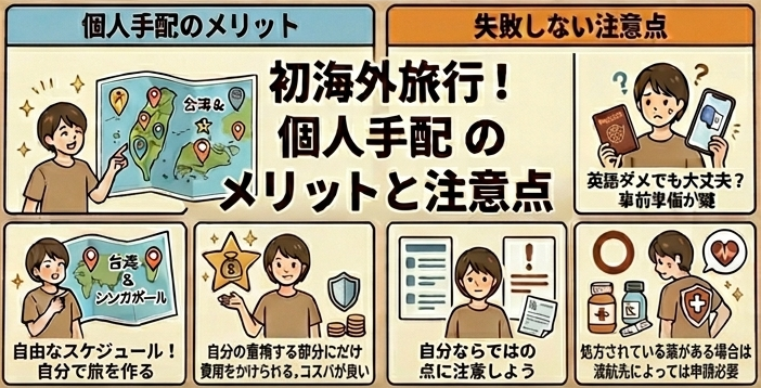 サムネイル_初海外旅行を自分で手配して分かった！メリットと注意点